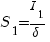 S_1 = I_1/delta