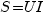 S=UI